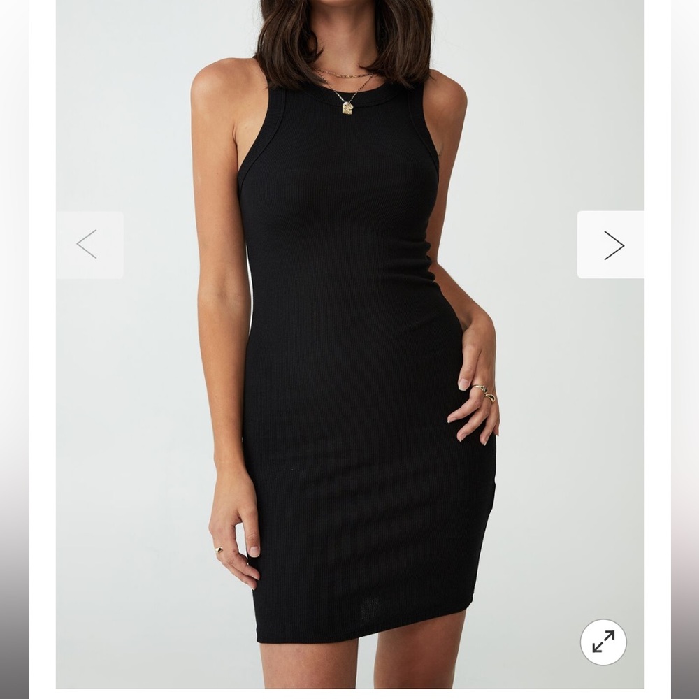 cotton on rib racer back mini dress